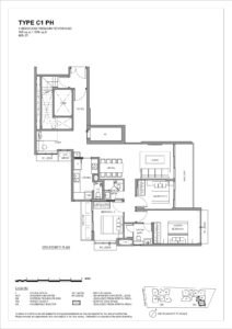 The-Hillshore-Floor-Plan-4-Bed-Premium-PH-Type-C1-PH-Upp